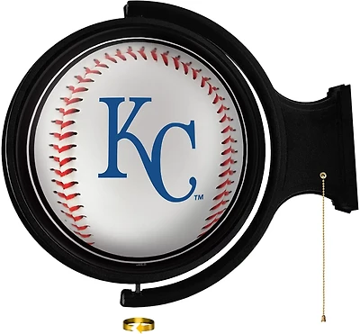 The Fan-Brand Kansas City Royals Baseball Original Rotating Lighted Wall Sign