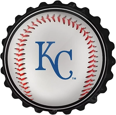 The Fan-Brand Kansas City Royals Baseball Bottle Cap Wall Sign