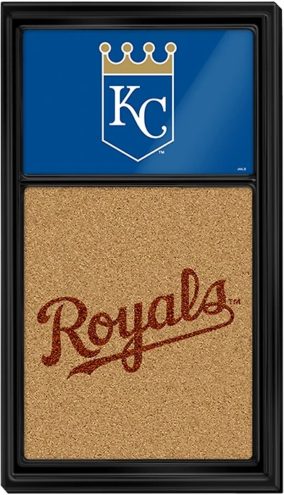 The Fan-Brand Kansas City Royals Dual Logo Cork Note Board