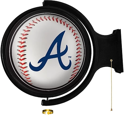 The Fan-Brand Atlanta Braves Baseball Original Rotating Lighted Wall Sign