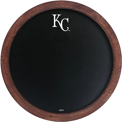 The Fan-Brand Kansas City Royals Logo Chalkboard Faux Barrel Top Sign