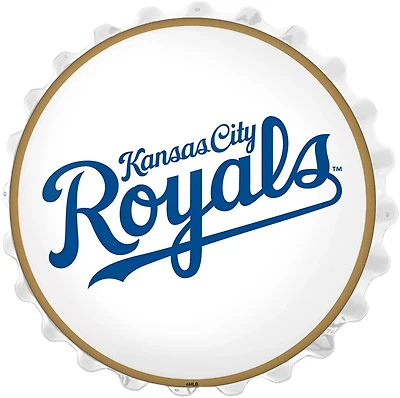 The Fan-Brand Kansas City Royals Wordmark Bottle Cap Wall Light