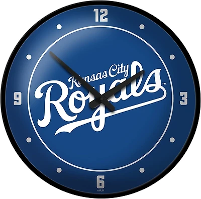 The Fan-Brand Kansas City Royals Wordmark Modern Disc Wall Clock