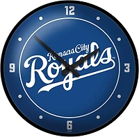The Fan-Brand Kansas City Royals Wordmark Modern Disc Wall Clock