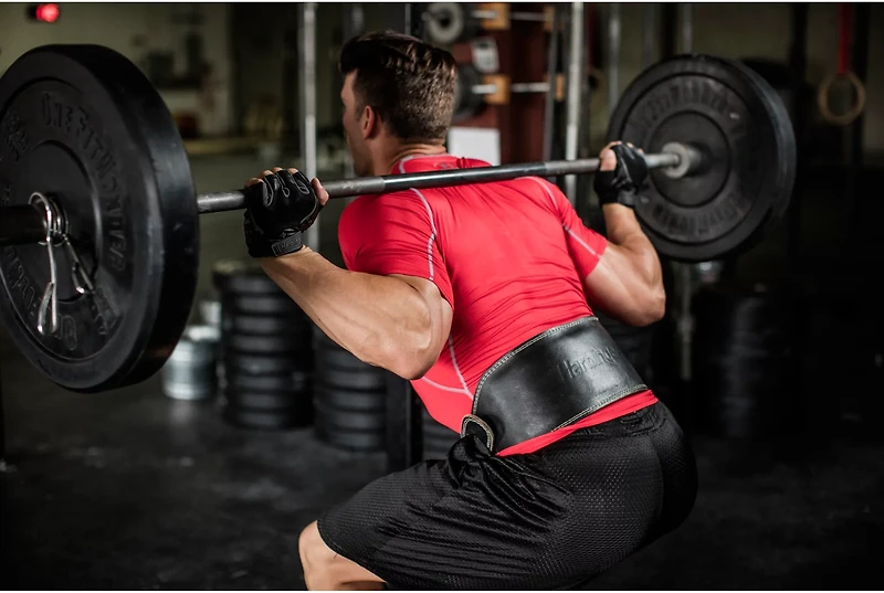 Harbinger 6" Padded Leather Weight Lifting Belt