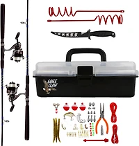 Eagle Claw 2 Angler 5 ft 6 in Freshwater Fishing Bundle