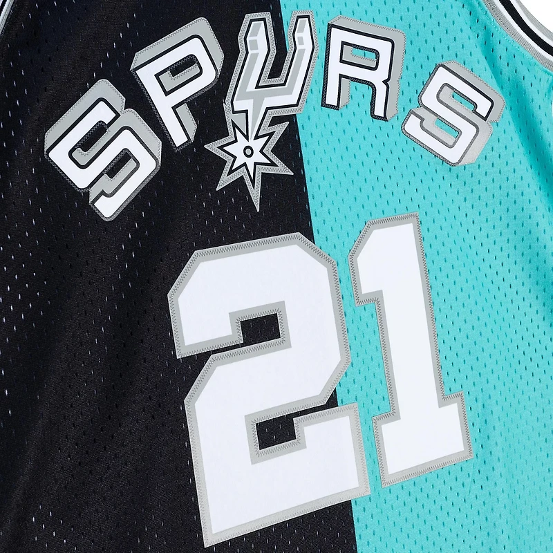 Mitchell & Ness Men's San Antonio Spurs Duncan NBA Split Swingman 1998 Jersey