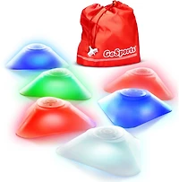 GoSports Modern Light Up Cones 6-Pack
