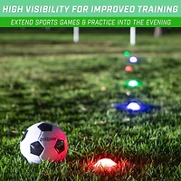 GoSports Modern Light Up Cones 6-Pack