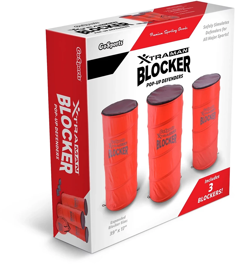 GoSports XTRAMAN Blocker Pop-Up Defenders 3-Pack