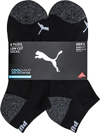 PUMA Men's Terry Low Cut Socks 6-Pack