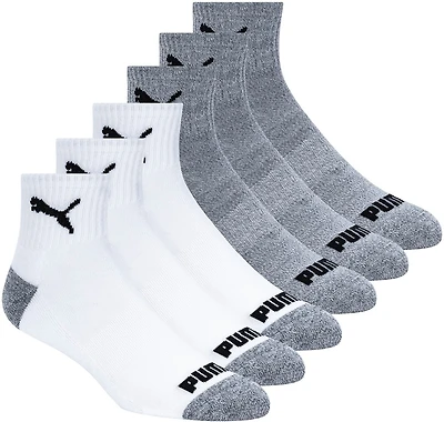 PUMA Men's Terry Quarter Socks 6-Pack
