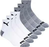 PUMA Men's Terry Quarter Socks 6-Pack