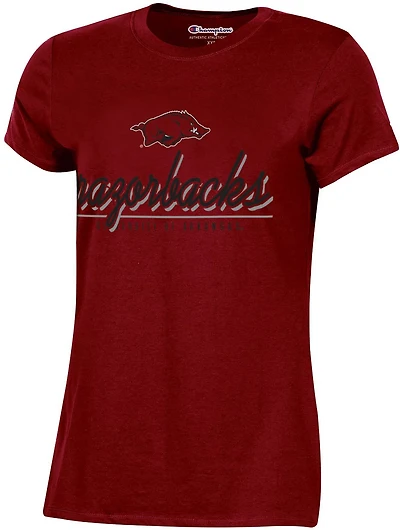 Champion Women's University of Arkansas Script T-shirt