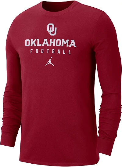 Jordan Men's University of Oklahoma Dri-FIT Team Issue T-shirt