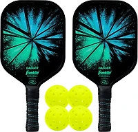Franklin Dagger Polypropylene Pickleball Paddles and Pickleballs Set for 2 Players