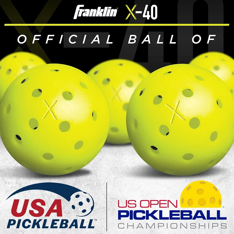 Franklin Dagger Polypropylene Pickleball Paddles and Pickleballs Set for 2 Players