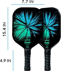 Franklin Dagger Polypropylene Pickleball Paddles and Pickleballs Set for 2 Players