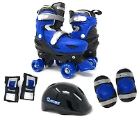 Chicago Skates Boys' Adjustable Quad Skate Combo Set