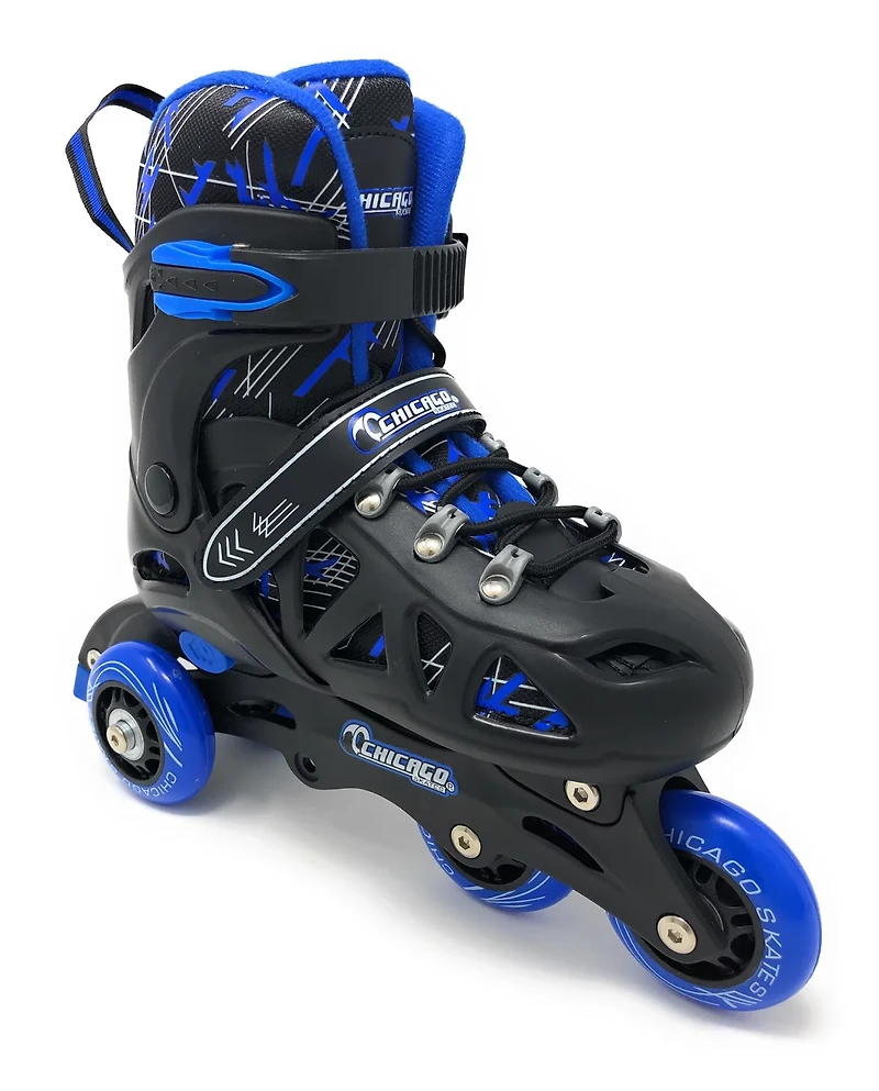 Chicago Skates Boys' Adjustable Inline Training Skate Combo Set