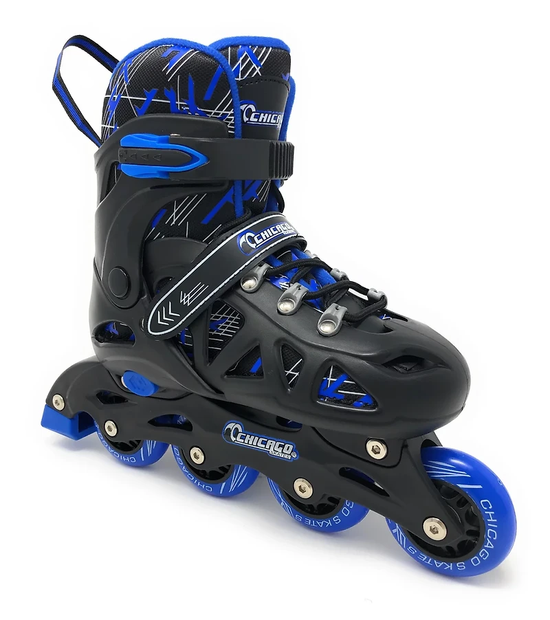 Chicago Skates Boys' Adjustable Inline Training Skate Combo Set