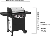Outdoor Gourmet 3-Burner Gas Grill