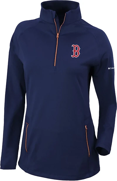 Columbia Sportswear Women's Boston Red Sox Omni-WICK Outward Nine 1/4-Zip Shirt