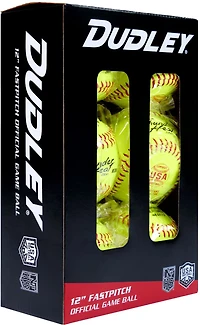 Dudley Thunder Heat 12 in ASA/NFHS Fast-Pitch Softballs 6-Pack