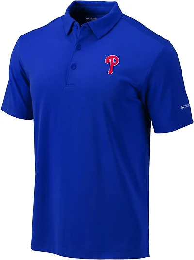 Columbia Sportswear Men's Philadelphia Phillies Omni-Wick Drive Polo Shirt