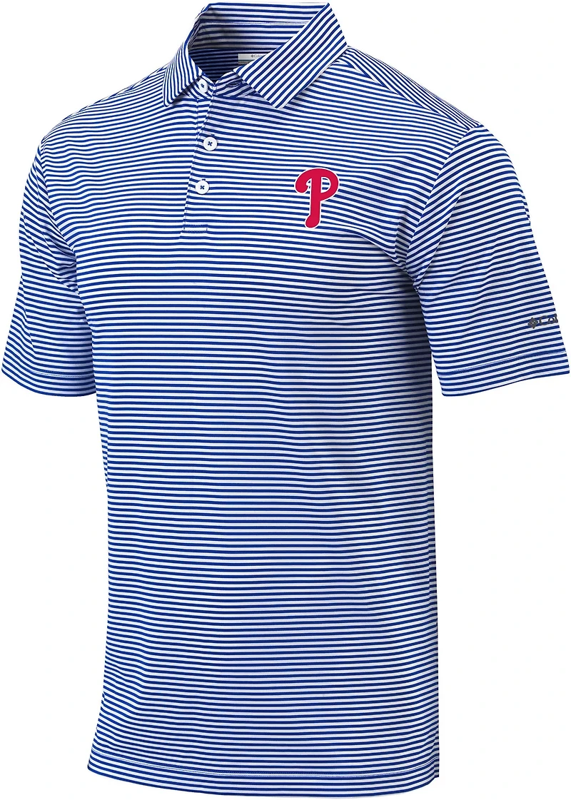 Columbia Sportswear Men's Philadelphia Phillies Club Invite Polo Shirt