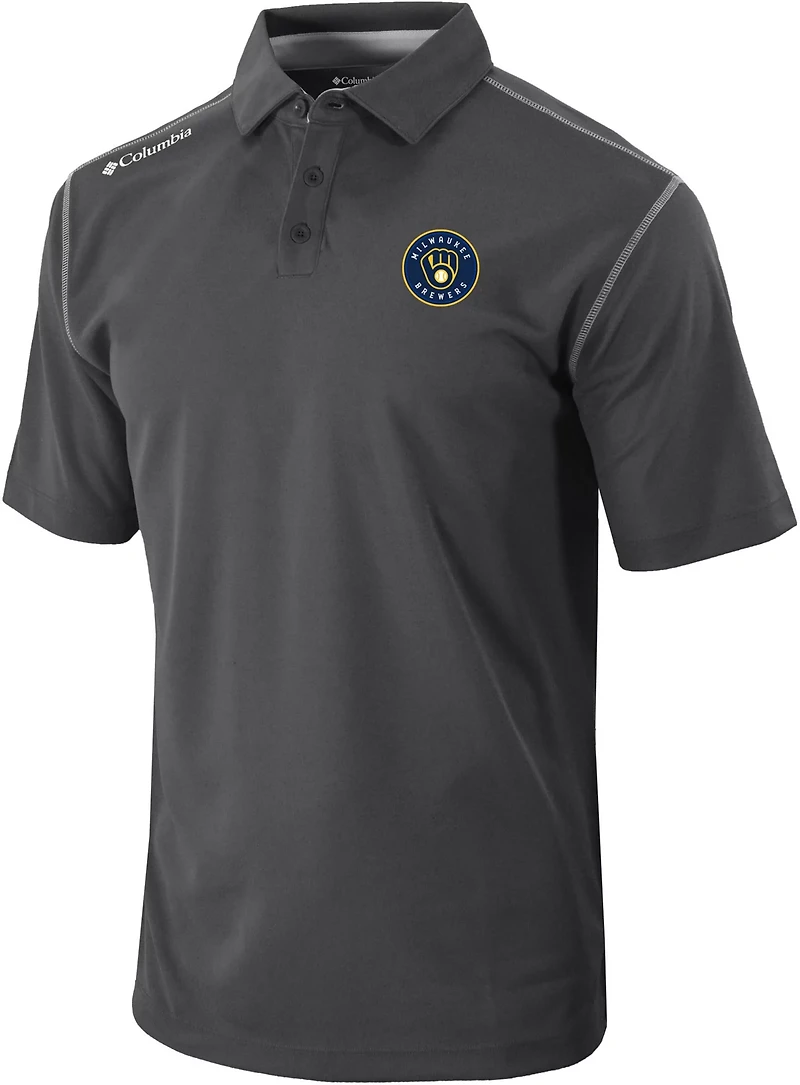 Columbia Sportswear Men's Milwaukee Brewers Shotgun Polo Shirt