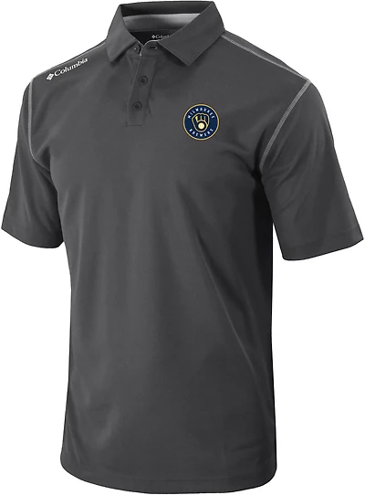 Columbia Sportswear Men's Milwaukee Brewers Shotgun Polo Shirt