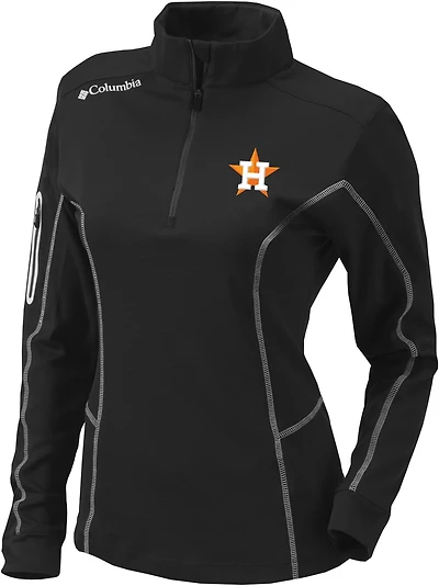 Columbia Sportswear Women's Houston Astros Shotgun 1/4 Zip Pullover