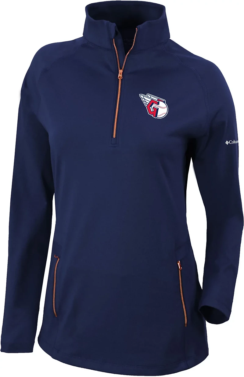 Columbia Sportswear Women's Cleveland Guardians Omni-WICK Outward Nine 1/4-Zip Shirt