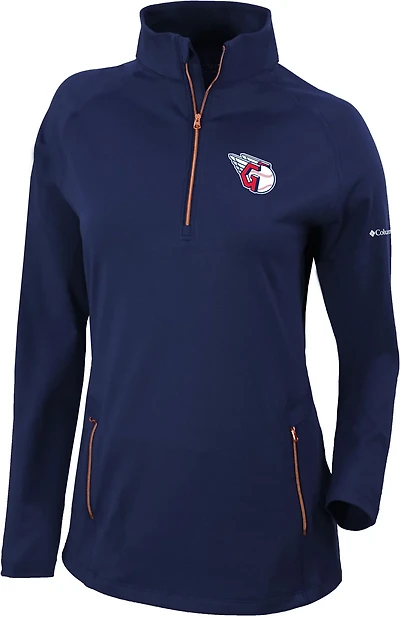Columbia Sportswear Women's Cleveland Guardians Omni-WICK Outward Nine 1/4-Zip Shirt