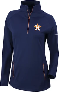 Columbia Sportswear Women's Houston Astros Omni-WICK Outward Nine 1/4-Zip Pullover
