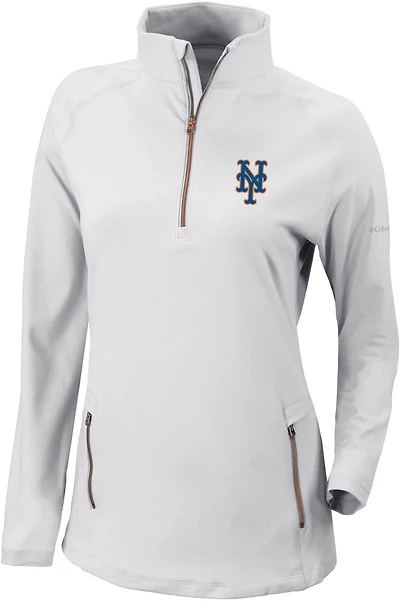 Columbia Sportswear Women's New York Mets Omni-WICK Outward Nine 1/4-Zip Shirt