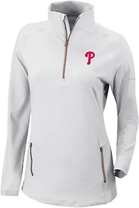 Columbia Sportswear Women's Philadelphia Phillies Omni-WICK Outward Nine 1/4-Zip Shirt
