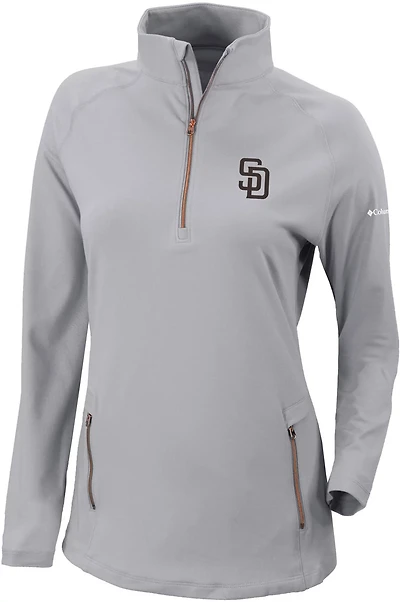 Columbia Sportswear Women's San Diego Padres Omni-WICK Outward Nine 1/4-Zip Shirt