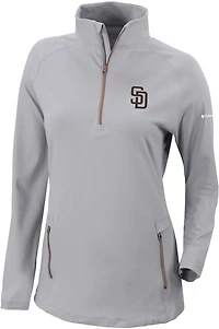 Columbia Sportswear Women's San Diego Padres Omni-WICK Outward Nine 1/4-Zip Shirt