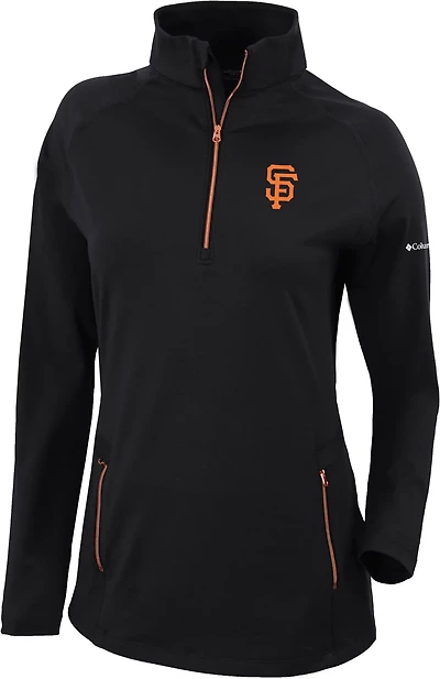 Columbia Sportswear Women's San Francisco Giants Omni-WICK Outward Nine 1/4-Zip Shirt