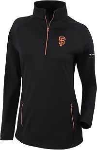 Columbia Sportswear Women's San Francisco Giants Omni-WICK Outward Nine 1/4-Zip Shirt