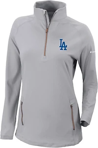 Columbia Sportswear Women's Los Angeles Dodgers Omni-WICK Outward Nine 1/4-Zip Shirt