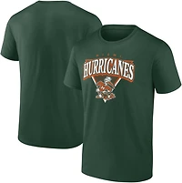 Fanatics Men's University of Miami Fundamentals Modern Triblend T-shirt