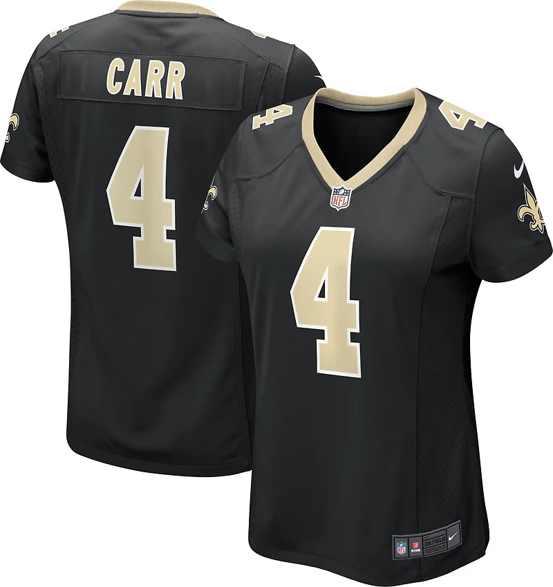 Nike Women's New Orleans Saints Derek Carr 4 Game N&N Jersey