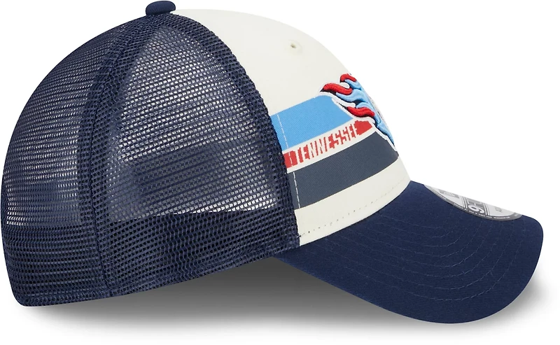 New Era Men's Tennessee Titans Team Stripe 9FORTY Cap