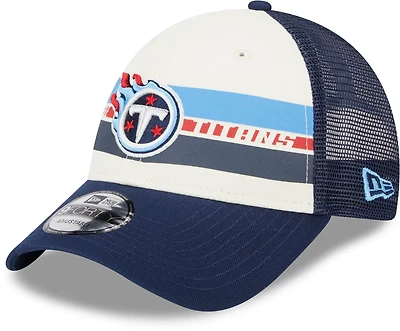 New Era Men's Tennessee Titans Team Stripe 9FORTY Cap