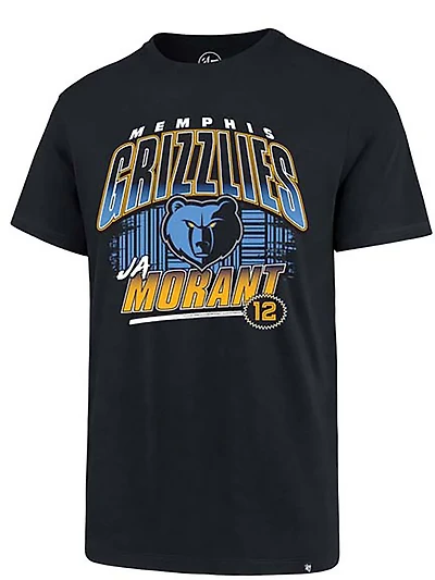 '47 Men's Memphis Grizzlies Ja Morant 12 City Edition Super Rival N&N T-shirt