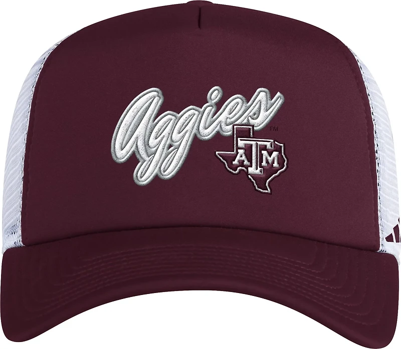 adidas Men's Texas A&M University Foam Trucker Cap