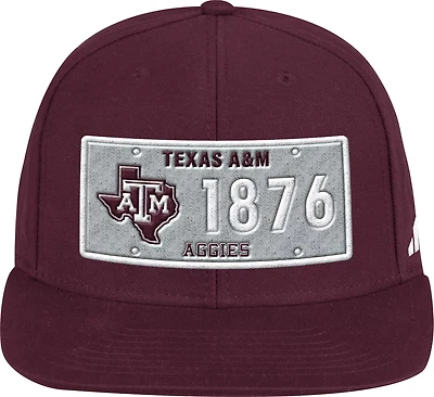 Adidas Texas A&M University Flat Brim Snapback Cap